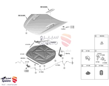 CABLE ASSY-HOOD LATCH RELEASE - 81190J5100