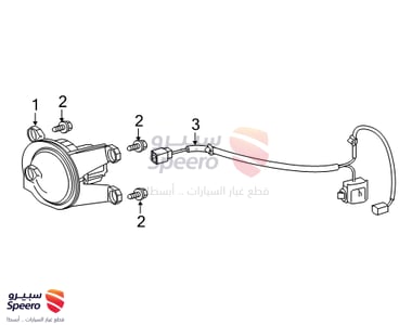 كشاف ضباب امامي يسار - 8122012240