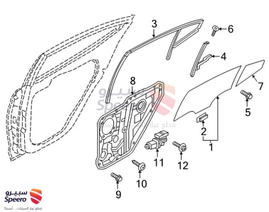 Rear Left-Hand Door Module Panel Assembly - 83471F2000