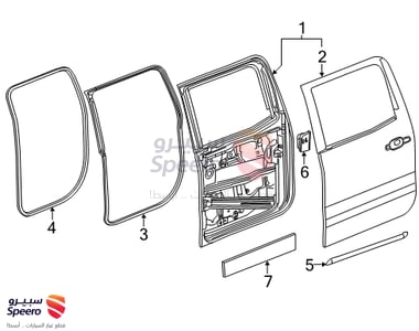 REGULATOR ASSY-REAR DOOR WINDOW,RH - 84043807