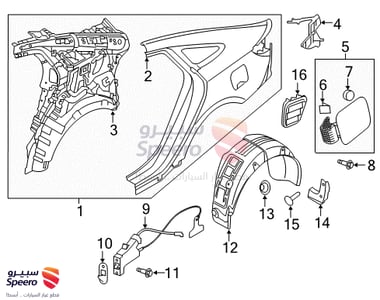 بطانه خلفي يسار - 86821C1500