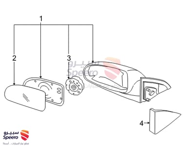 Mirror Assembly-Outside Rear View, RH - 876202H520