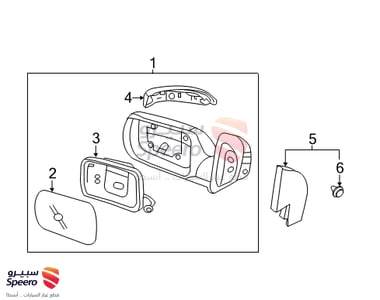 مراية جانبية يمين - 876204D231