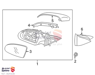 غطاء مراية جانبية يمين - 87626D4010