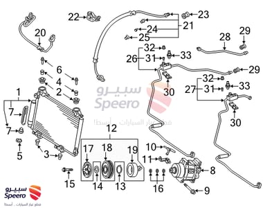 Evaporator Core - 8850152080