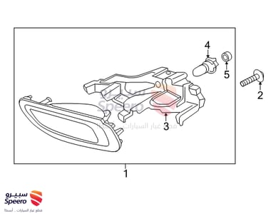 Front Passenger Side Fog Light Assembly - 922023V010