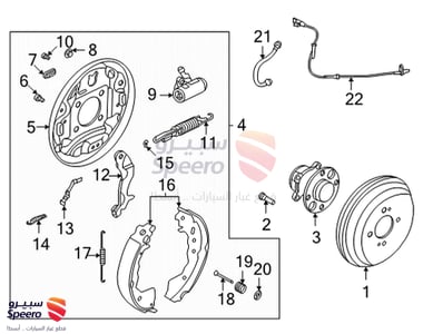 Rear Brake Shoes - D40605RB0A