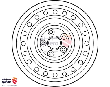 WHEEL ASSY-STEEL - 52910F2000