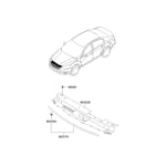 صورة MOULDING-FRONT BUMPER,UPPER