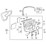صورة زر تحكم زجاج أمامي يسار