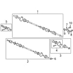 صورة Drive Shaft Assembly, Passenger Side