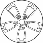صورة Wheel Assembly-Aluminum