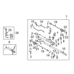 صورة Gear & Linkage Assembly-Power Steering