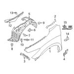 صورة Front Left Fender Liner