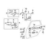 صورة قفل باب خلفي يسار