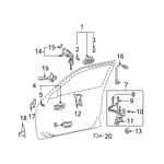 صورة Left Front Interior Door Handle