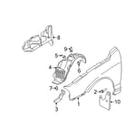 صورة Front Wheel Guard Assembly, Left