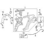 صورة Rear Wheel Guard Assembly, Right