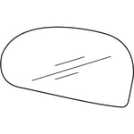 صورة Outside Rear View Mirror & Holder Assembly, Left