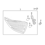 صورة Lamp Assembly-Rear Combination Inside, LH