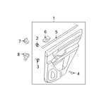 صورة Rear Power Window Sub Switch Assembly, Left